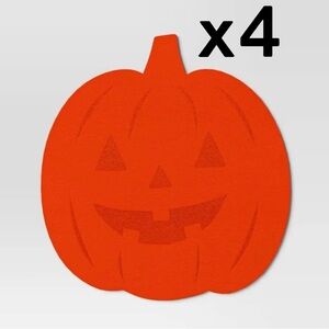 4 l Hyde & EEK! Boutique Halloween Pumpkin Charger Placemat - Orange